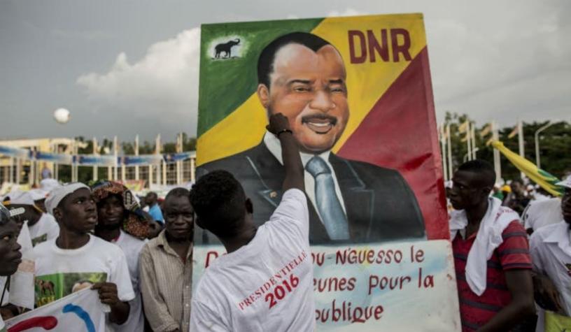Presidente congoleño Sassou Nguesso, reelegido en primera vuelta con 60% de los votos