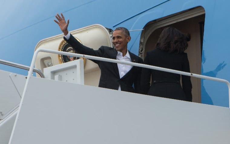 Barack Obama parte de EE.UU. en dirección a Cuba