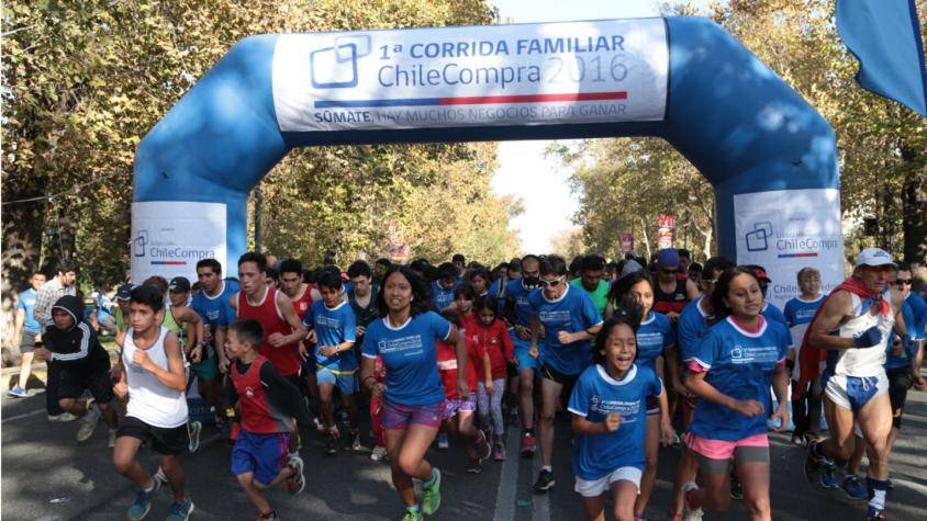 Más de un millar de personas participan de primera edición de corrida ChileCompra