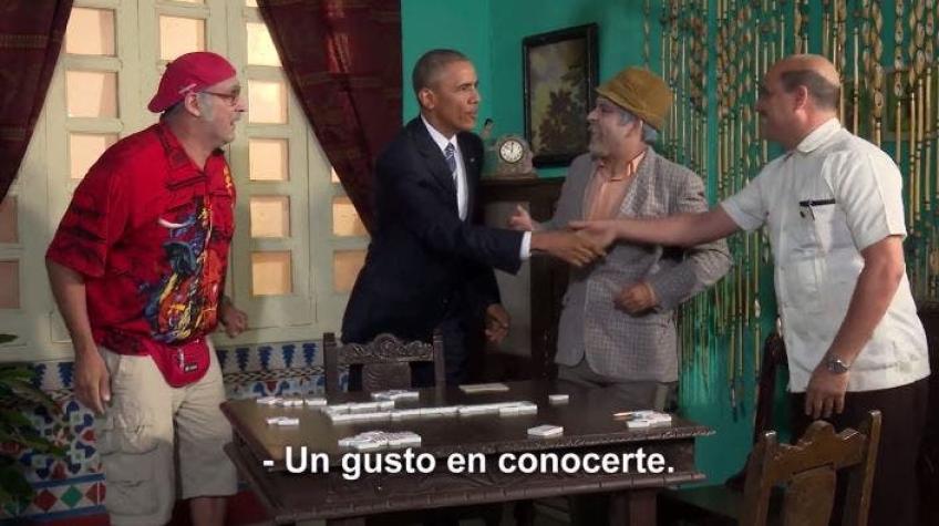 [VIDEO] El divertido "sketch" que protagonizó Obama con famoso comediante cubano