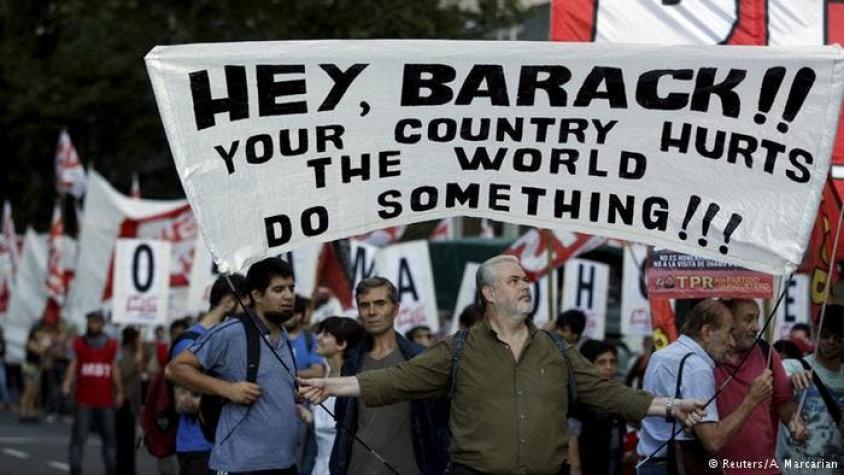 Izquierda en Argentina protesta contra la visita de Obama