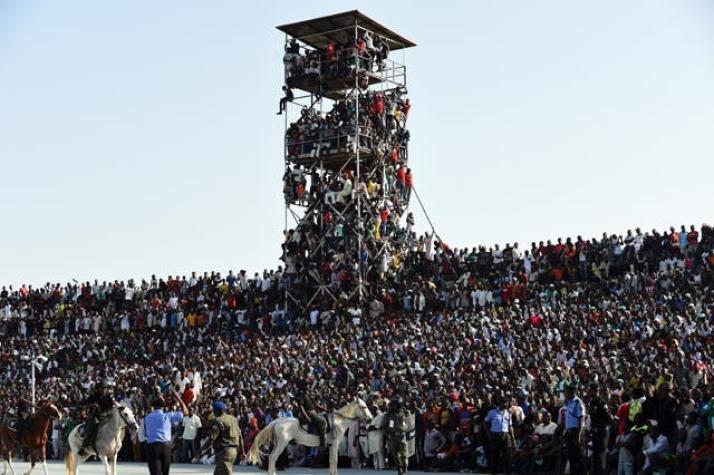 40 mil personas en un estadio para 25 mil: así se vivió el Nigeria - Egipto