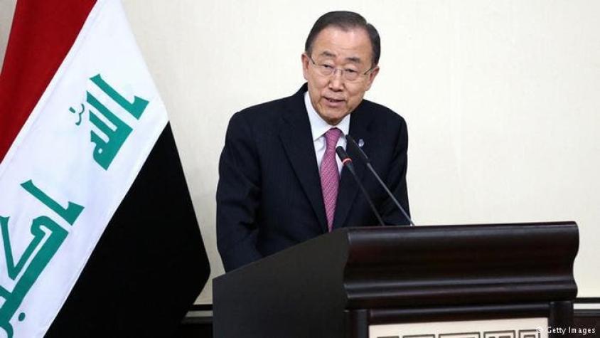 Ban Ki-moon llama a la unidad en Irak para derrotar al EI