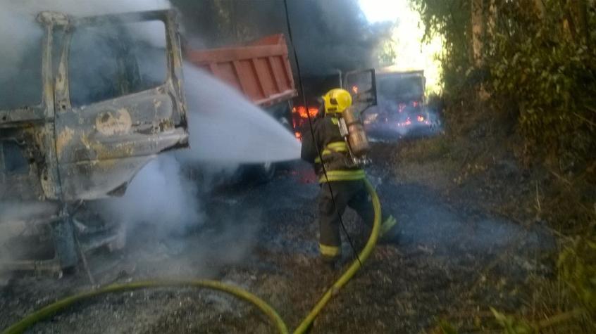 Atentado incendiario se registra en Padre Las Casas, región de La Araucanía