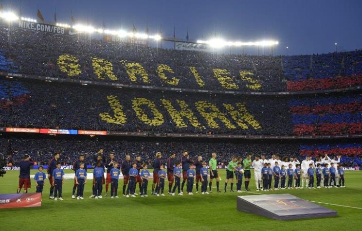 [VIDEO] El increíble mosaico de los hinchas del Barcelona en honor a Johan Cruyff