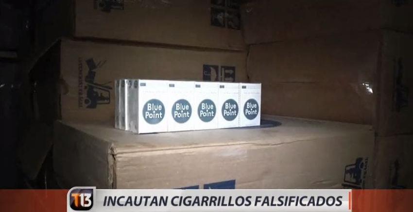 [VIDEO] PDI incauta 437 mil cajetillas de cigarros falsificadas que contenían fecas de conejos