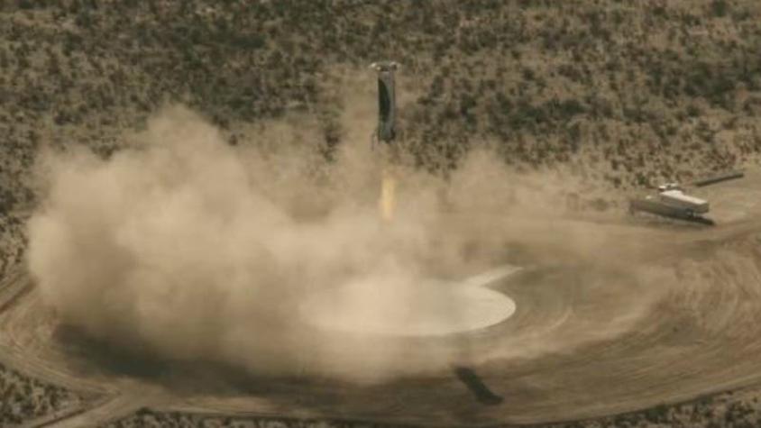[VIDEO] Cohete de Blue Origin aterriza exitosamente por tercera vez
