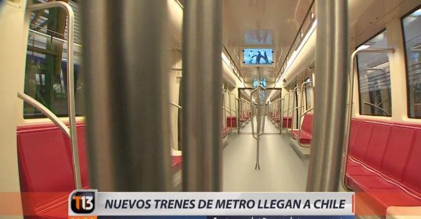 [VIDEO] Así son los nuevos vagones de Metro que llegaron a Chile