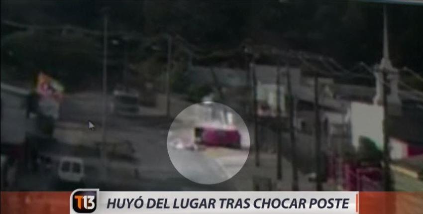 [VIDEO] Conductor en estado de ebriedad protagoniza violento choque en Concepción