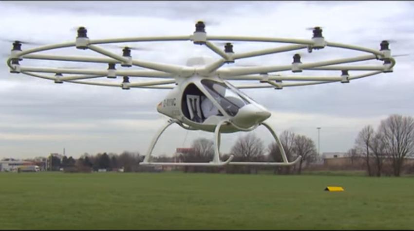 [VIDEO] Volocopter: El helicóptero que podría revolucionar el transporte urbano del futuro