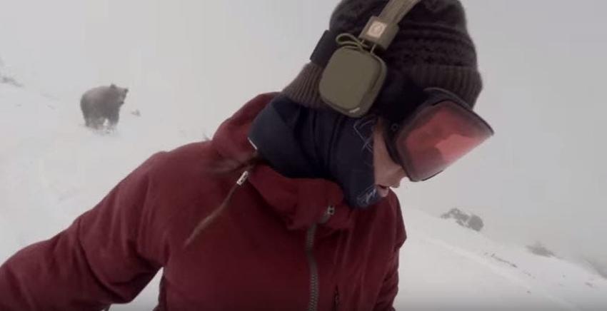 [VIDEO] El falso video del oso persiguiendo a snowboarder que engañó a todo Internet