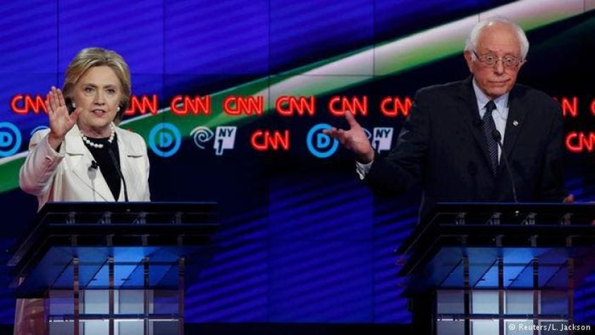 Tenso debate entre Clinton y Sanders antes de elección clave