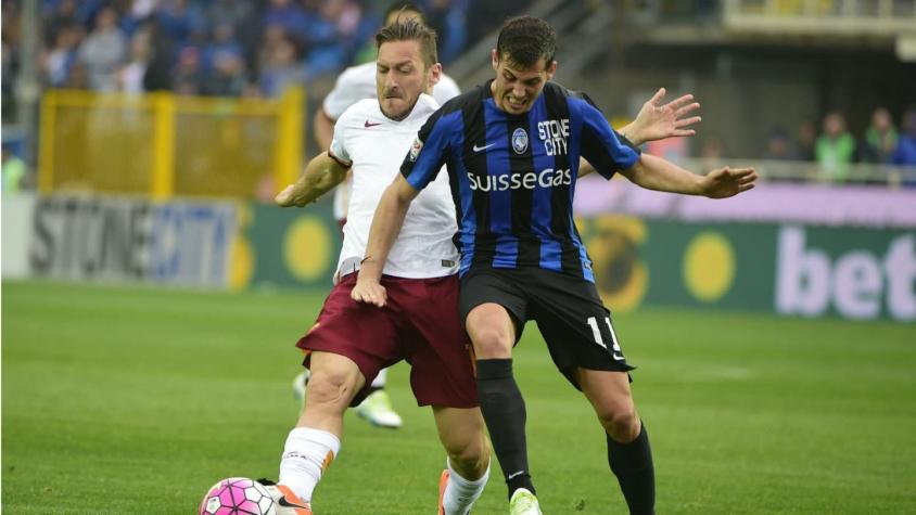Mauricio Pinilla juega unos minutos en empate de Atalanta frente a Roma