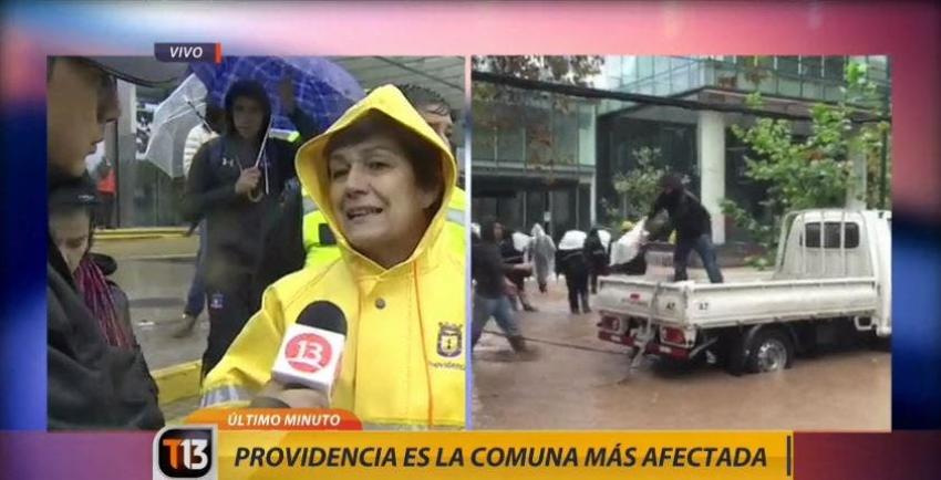 [VIDEO] Alcaldesa de Providencia: "Costanera Norte es el principal responsable del desborde"