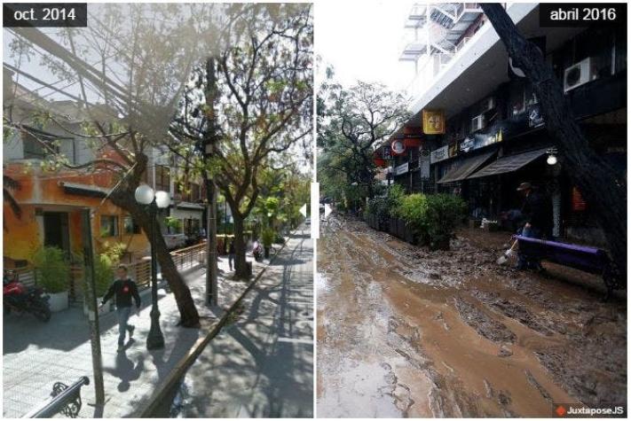 [INTERACTIVO] El antes y después de cinco lugares afectados por inundaciones