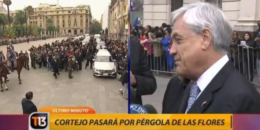 [VIDEO] Ex Presidente Piñera: "Ojalá el ejemplo de Aylwin no se quede en estos tres días"