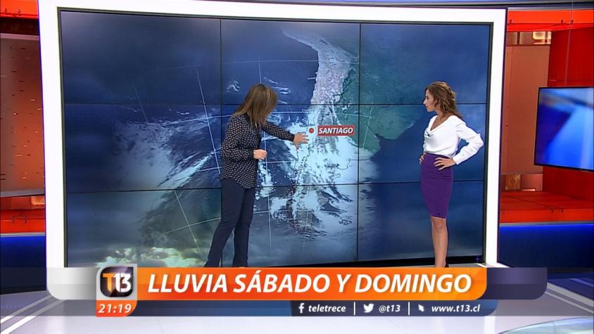 Meteorología confirma lluvias y bajas temperaturas para el fin de semana en Santiago