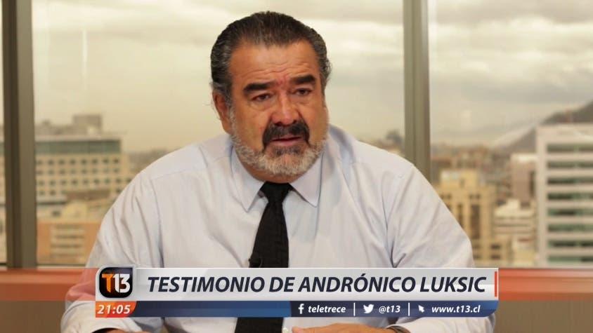 [VIDEO] El testimonio de Andrónico Luksic tras insultos