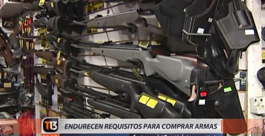 [VIDEO] Endurecen requisitos para vender armas en Chile
