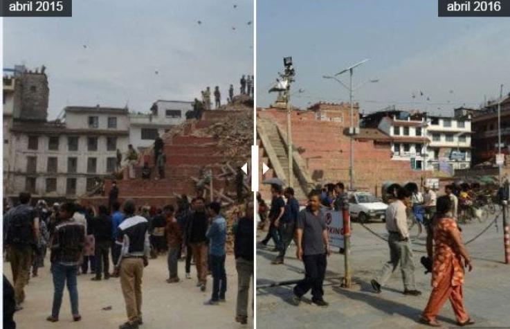[INTERACTIVO] Imágenes del antes y después en Nepal a un año del terremoto