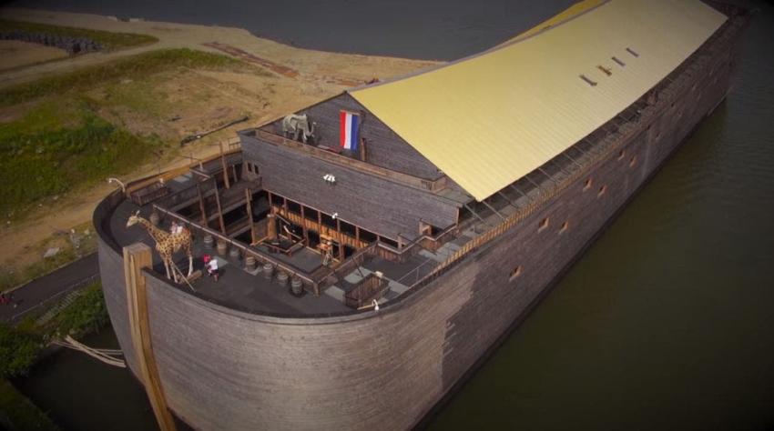 [VIDEO] Espectacular réplica del arca de Noé zarpará para cruzar el océano Atlántico