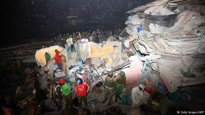 Derrumbe de edificio en Nairobi deja al menos 8 muertos