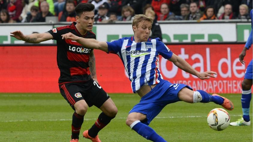 Charles Aránguiz juega su tercer partido seguido como titular en victoria del Leverkusen