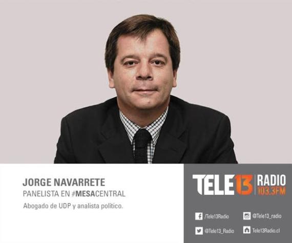 Jorge Navarrete a Büchi: "No te fuiste del país cuando ocurrieron cosas más dramáticas e inmorales"