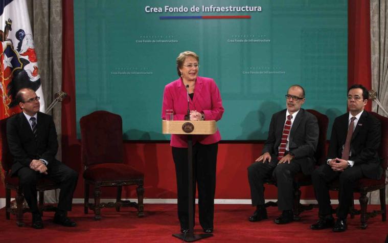 Bachelet firma proyecto para crear Fondo de Infraestructura