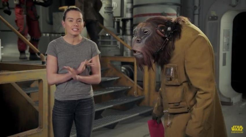 Daisy Ridley desea a todos un feliz "Día de Star Wars’ con un divertido video