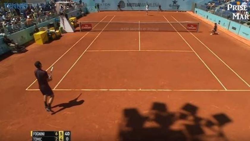 [VIDEO] La polémica jugada que indignó al mundo del tenis en el Masters de Madrid