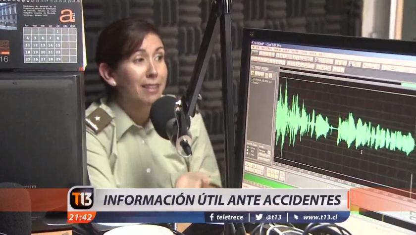 [VIDEO] El servicio de Radio Carabineros: Informaciín útil ante accidentes