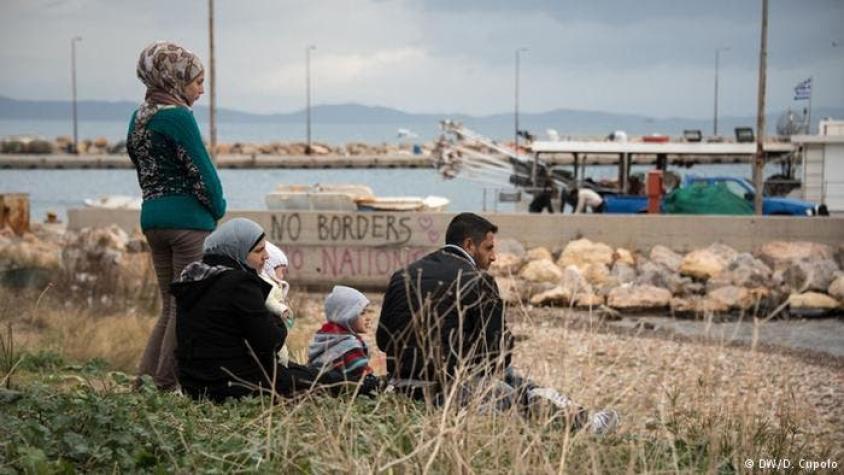 Refugiados desesperados en Grecia