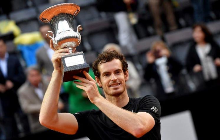 Murray vence a Djokovic y se titula campeón del Masters 1000 de Roma