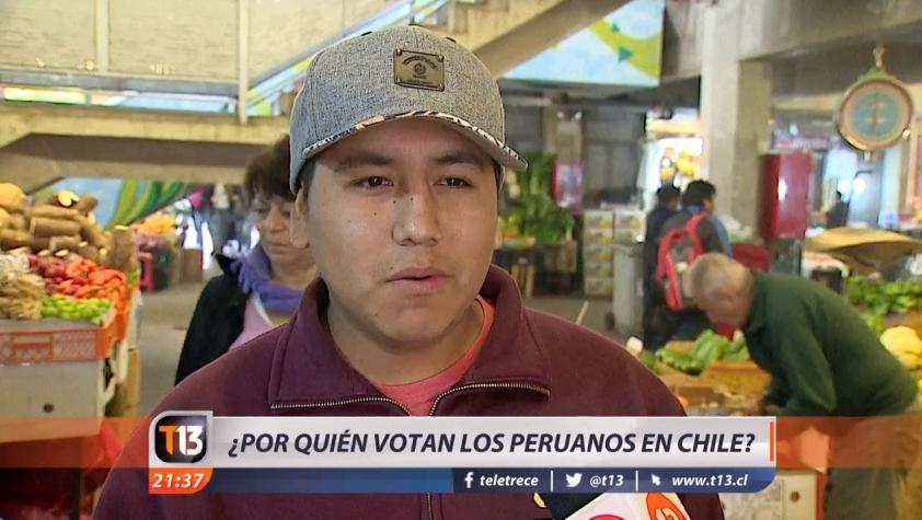 [VIDEO] ¿Por quién votan los peruanos que viven en Chile?