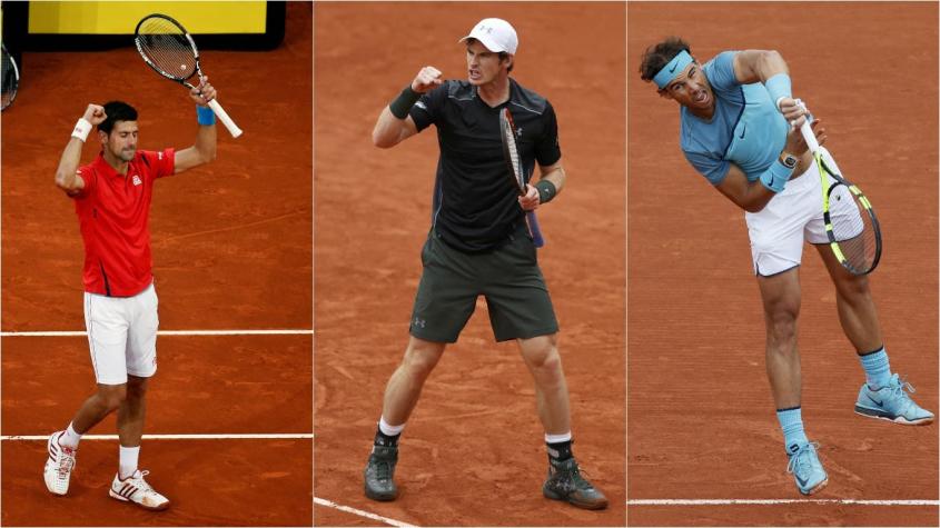 Djokovic, Murray y Nadal inician Roland Garros con triunfos
