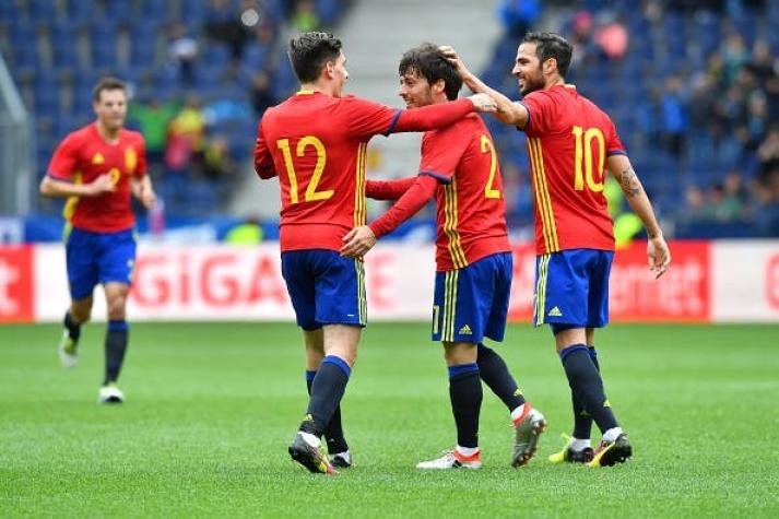 España cumple y golea a Corea del Sur en amistoso de preparación a la Eurocopa
