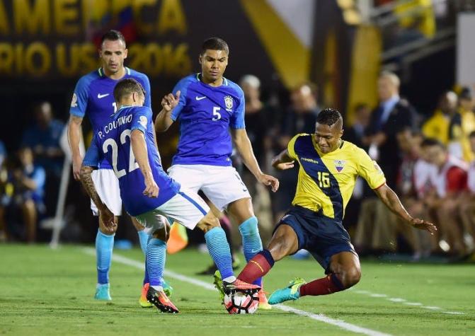 Brasil y Ecuador no se hicieron daño en su estreno en la Copa América Centenario
