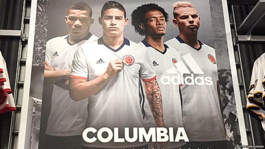 La confusión de una marca deportiva al llamar "Columbia" a la selección de Colombia