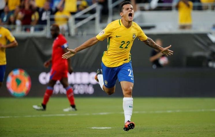 Brasil se levanta tras empate en el debut y golea a Haití en la Copa Centenario