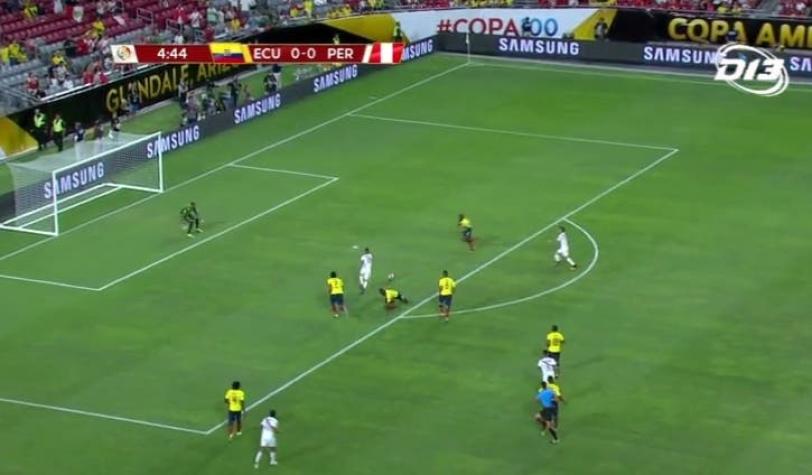 [VIDEO] Con este golazo Perú está venciendo a Ecuador en Copa América Centenario