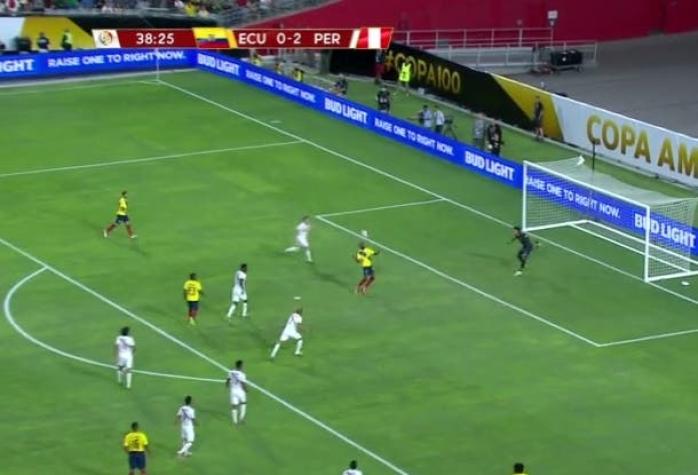 [VIDEO] Ecuador descuenta ante Perú con golazo y enciende el duelo en Copa Centenario