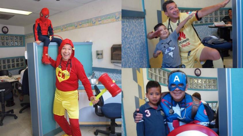 El médico mexicano que se transforma en superhéroe para luchar contra la leucemia