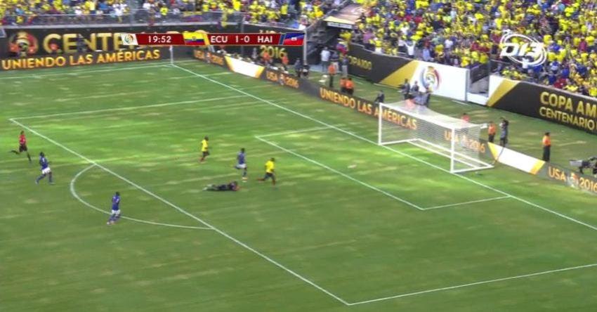 [VIDEO] Jaime Ayoví aumenta para Ecuador frente a Haití en la Copa Centenario