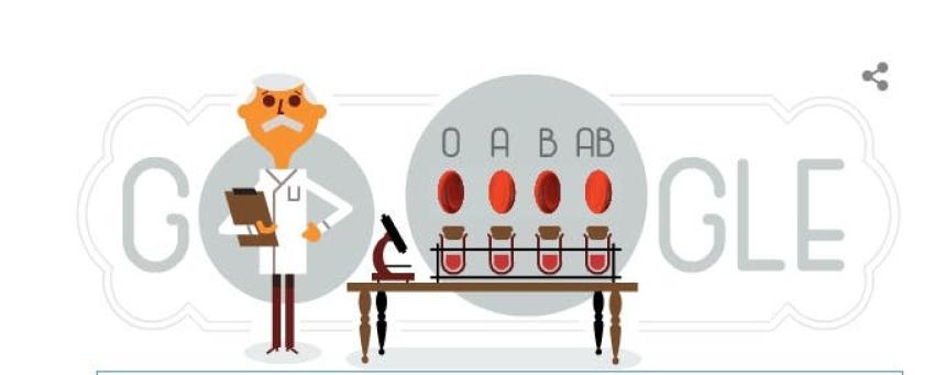 Google rememora a Karl Landsteiner, el Nobel que descubrió los grupos sanguíneos