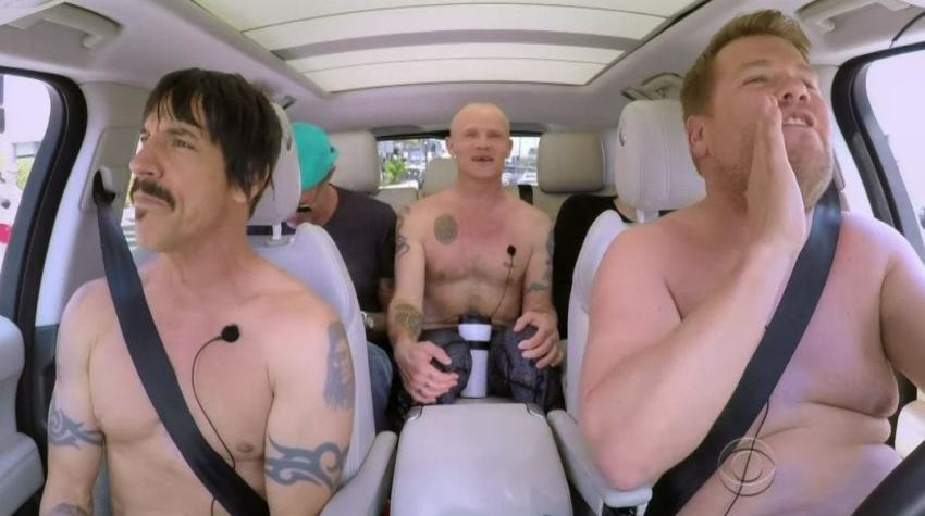 [VIDEO] La hilarante participación de Red Hot Chili Peppers en "Carpool Karaoke"
