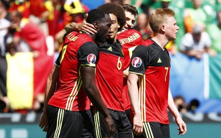Bélgica se levanta en "Grupo de la Muerte" de la Euro y golea a Irlanda