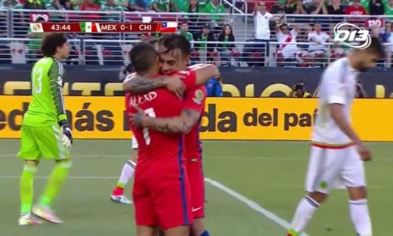 [VIDEO] Chile con un golazo de Eduardo Vargas está venciendo 2-0 a México en Copa Centenario