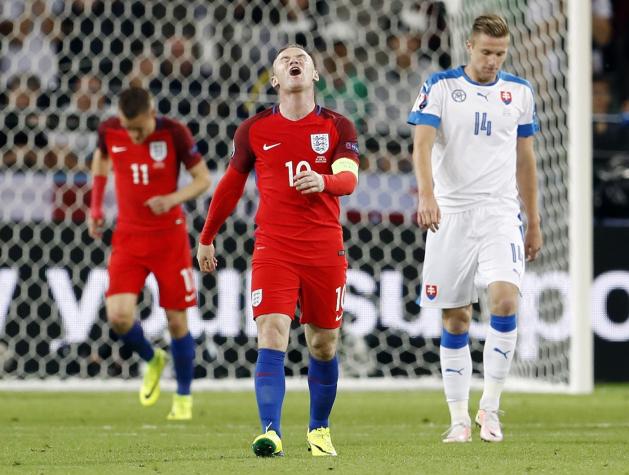 Inglaterra no pudo con Eslovaquia y clasifica en el segundo lugar de su Grupo