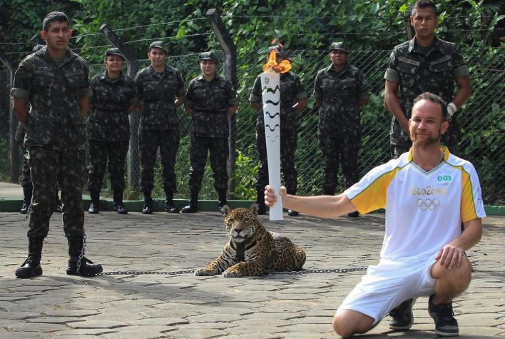 Polémica muerte de jaguar en Brasil tras ceremonia con la antorcha olímpica